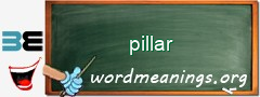 WordMeaning blackboard for pillar